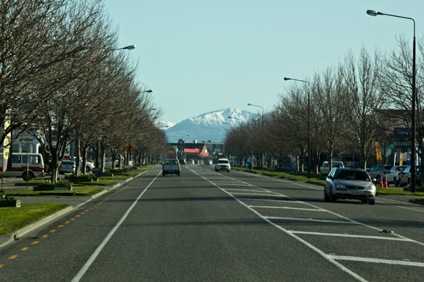 Heading into Christchurch