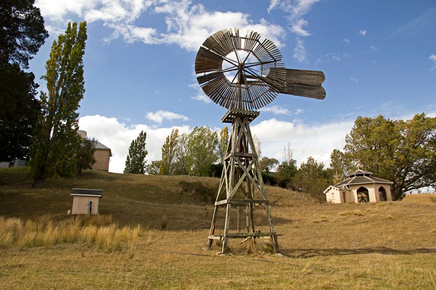 windmill and pumpshed